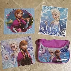 Frozen Carry & Go Bag w/3 Puzzles; Make An Offer!